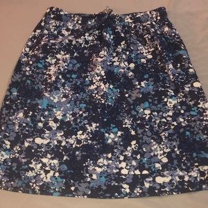 Eddie Bauer Blue Floral Print skirt